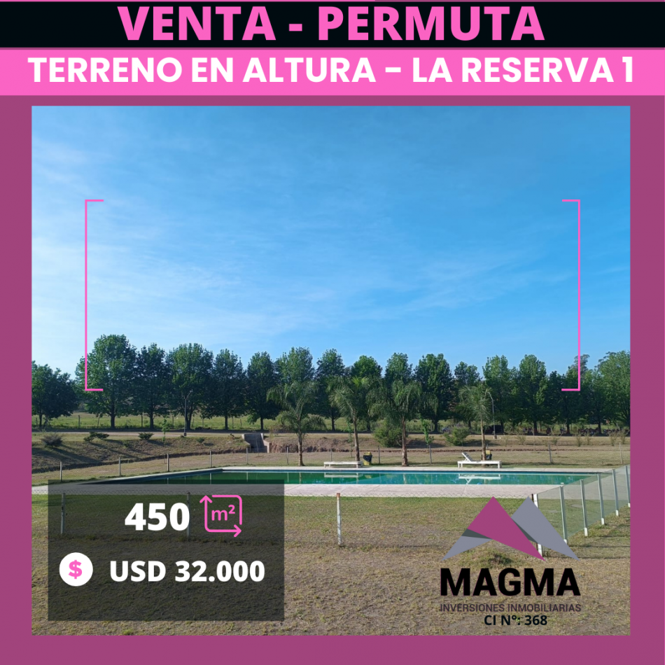 VENTA - Lote en La Reserva 1